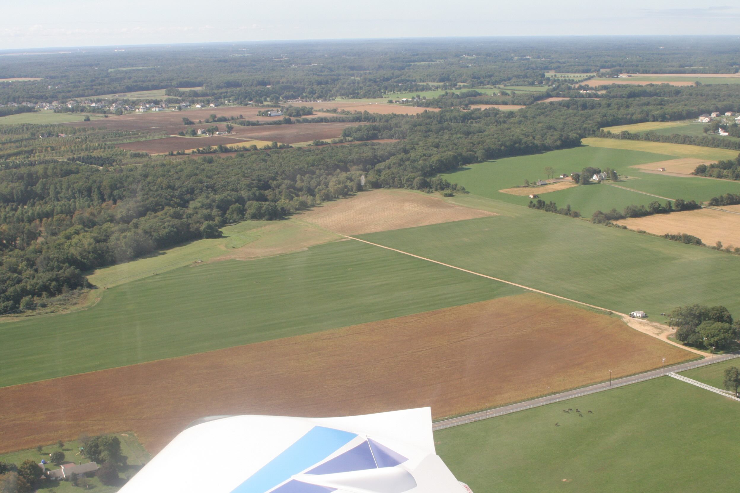 Arial view of Reed's Sod Farm